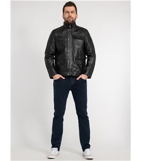 Rock Creek Herren Lederjacke H-382 