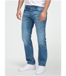 Lorenzo Loren Herren Jeans Regular Fit Hellblau LL-4011