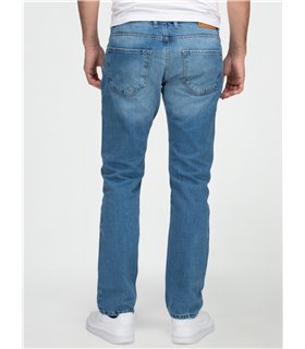 Lorenzo Loren Herren Jeans Regular Fit Hellblau LL-4011