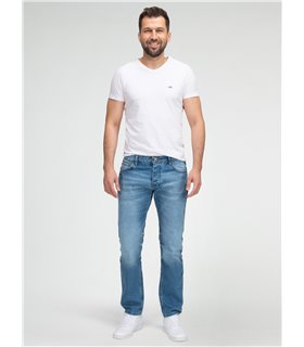 Lorenzo Loren Herren Jeans Regular Fit Hellblau LL-4011