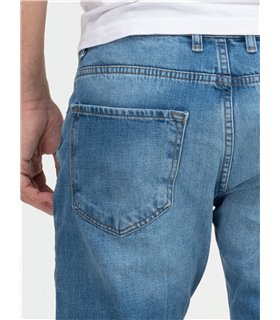 Lorenzo Loren Herren Jeans Regular Fit Hellblau LL-4011