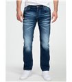 Lorenzo Loren Herren Jeans Regular Fit Dunkelblau LL-4012