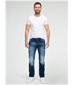 Lorenzo Loren Herren Jeans Regular Fit Dunkelblau LL-4012