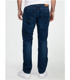 Lorenzo Loren Herren Jeans Regular Fit Dunkelblau LL-4013