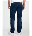 Lorenzo Loren Herren Jeans Regular Fit Dunkelblau LL-4013