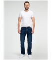 Lorenzo Loren Herren Jeans Regular Fit Dunkelblau LL-4013