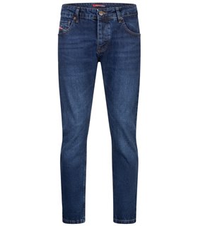 Lorenzo Loren Herren Jeans Regular Fit Dunkelblau LL-4013