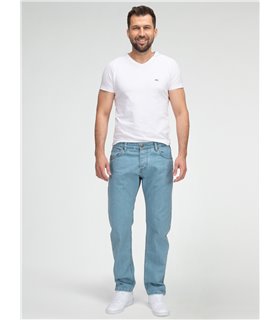 Lorenzo Loren Herren Jeans Regular Fit Hellblau LL-4014