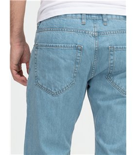 Lorenzo Loren Herren Jeans Regular Fit Hellblau LL-4014