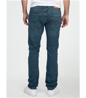 Lorenzo Loren Herren Jeans Regular Fit Blau LL-4016