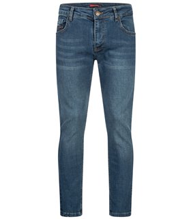 Lorenzo Loren Herren Jeans Regular Fit Blau LL-4016