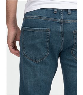 Lorenzo Loren Herren Jeans Regular Fit Blau LL-4016