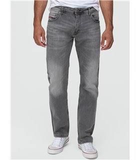 Lorenzo Loren Herren Jeans Regular Fit Grau LL-4020