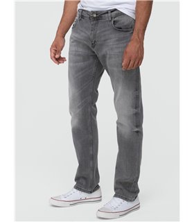 Lorenzo Loren Herren Jeans Regular Fit Grau LL-4020