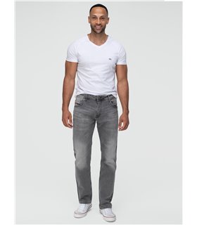 Lorenzo Loren Herren Jeans Regular Fit Grau LL-4020