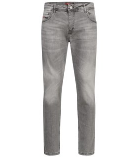 Lorenzo Loren Herren Jeans Regular Fit Grau LL-4020