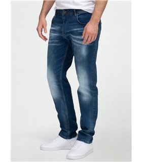 Lorenzo Loren Herren Jeans Regular Fit Blau LL-4021