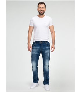 Lorenzo Loren Herren Jeans Regular Fit Blau LL-4021