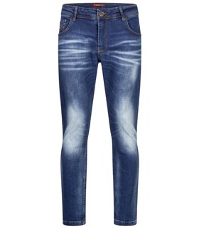 Lorenzo Loren Herren Jeans Regular Fit Blau LL-4021