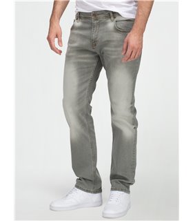 Lorenzo Loren Herren Jeans Regular Fit Grau LL-4018