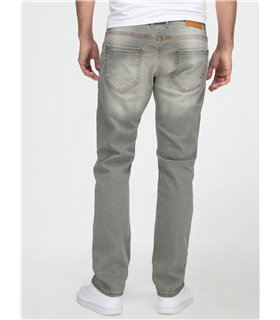 Lorenzo Loren Herren Jeans Regular Fit Grau LL-4018